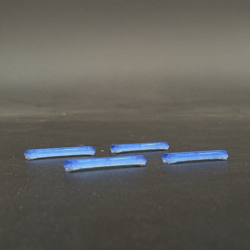 4 Pack 1/87 HO Scale Blue Long Code 3 MX7000 Lightbar Police Fire Truck 87052