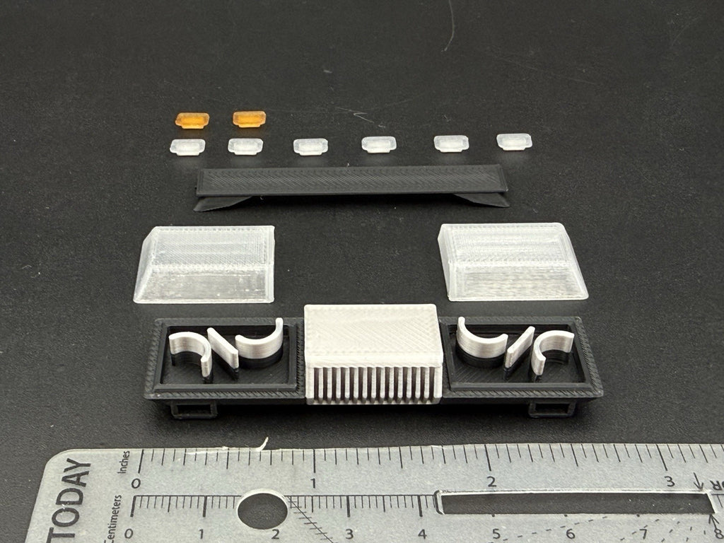 1/24 Scale Model Clear Chrome Lectric Lites Ranger LL300 Lightbar Police 2478C13