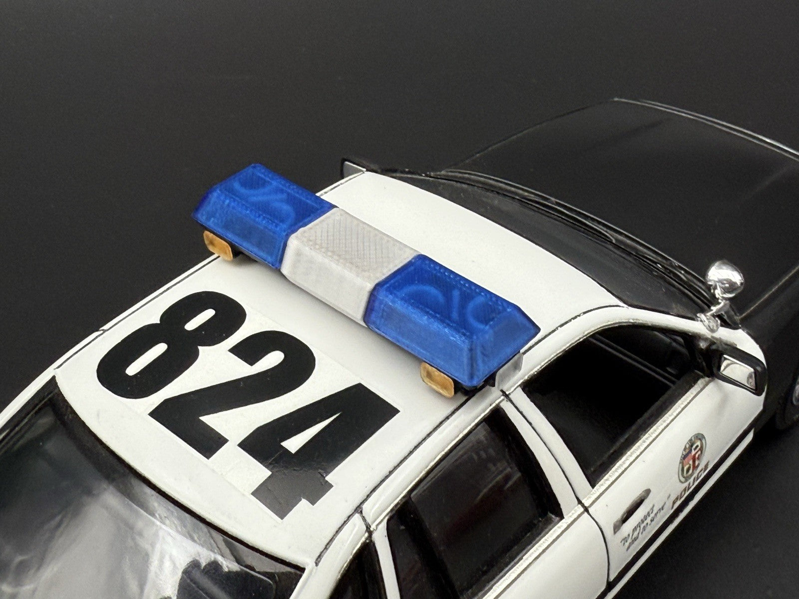 1/24 25 Scale Blue Chrome Streethawk Lightbar Police 246413