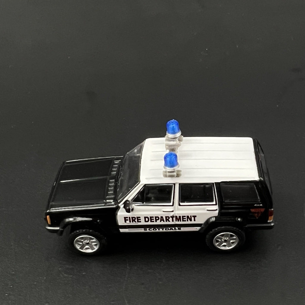 2 Pack 1/64 Blue Mars Skybolt Beacon Lightbar Siren Speaker Police Sheriff5