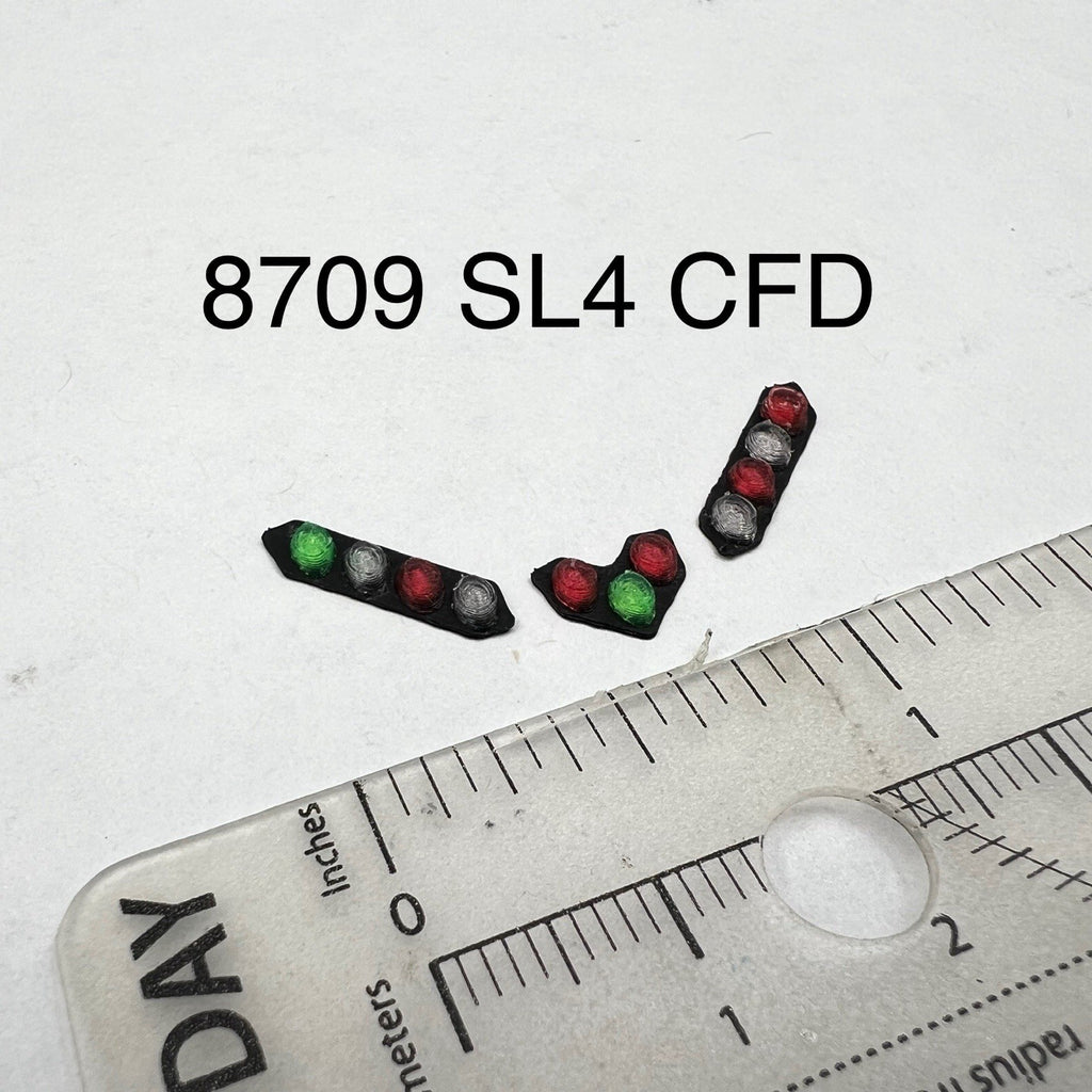 3 Pack 1/87 HO Scale Chicago Fire CFD Green Red Split Vision SLR Lightbar Truck0