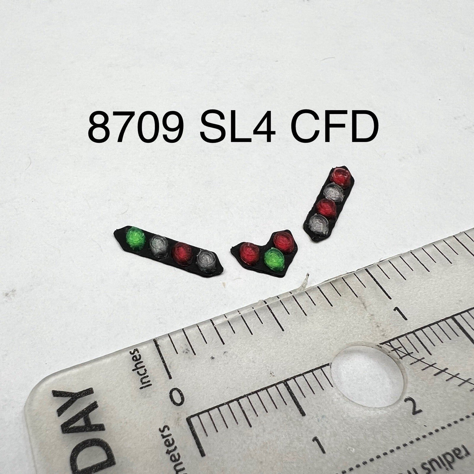 3 Pack 1/87 HO Scale Chicago Fire CFD Green Red Split Vision SLR Lightbar Truck0