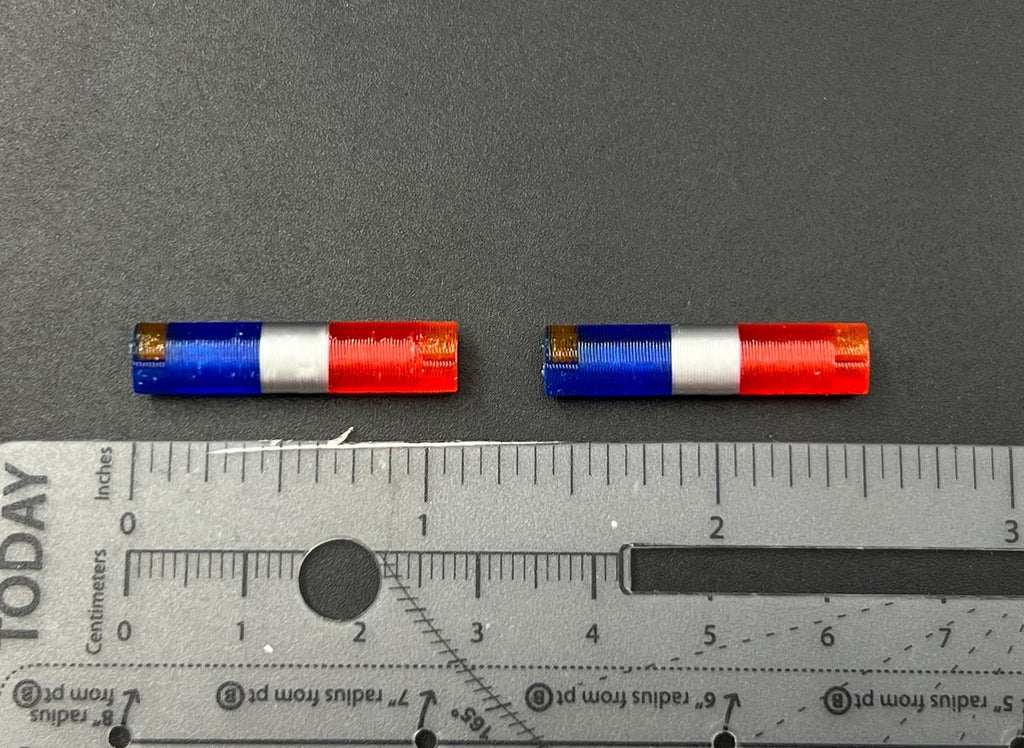 1/43 AeroDynic Lightbar Dukes Of Hazzard Sheriff Blue Red Chrome Police CHP LAPD12