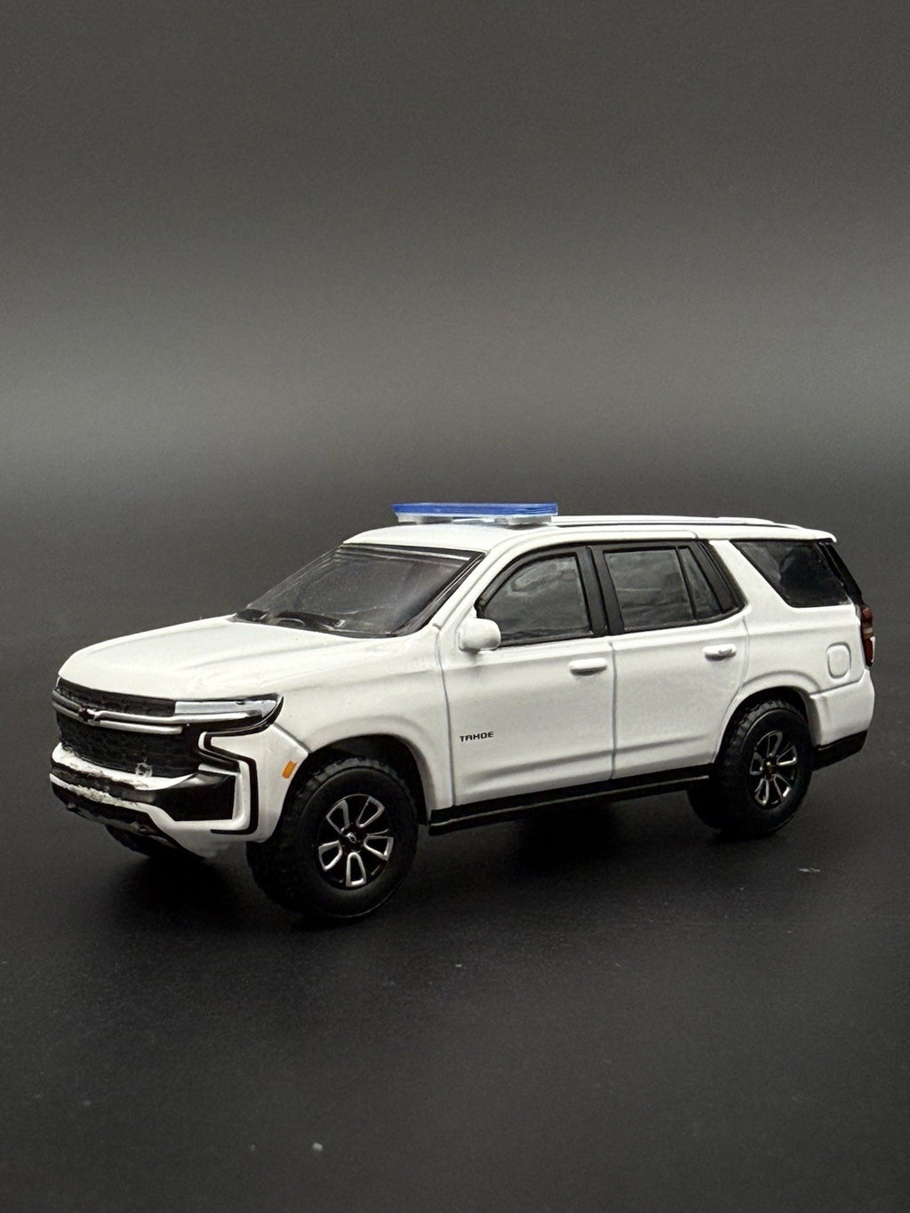 2-Pack 1/64 Scale Model Silver Top Blue LED Style Whelen Lightbar 6402BS7