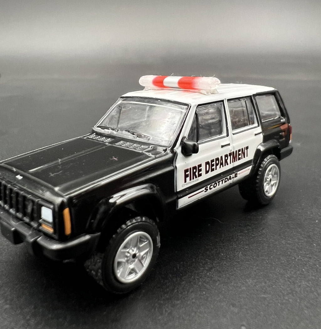 4 Pack 1/87 Clear Red Chrome NYPD Federal Signal Aerodynic Lightbar Police4