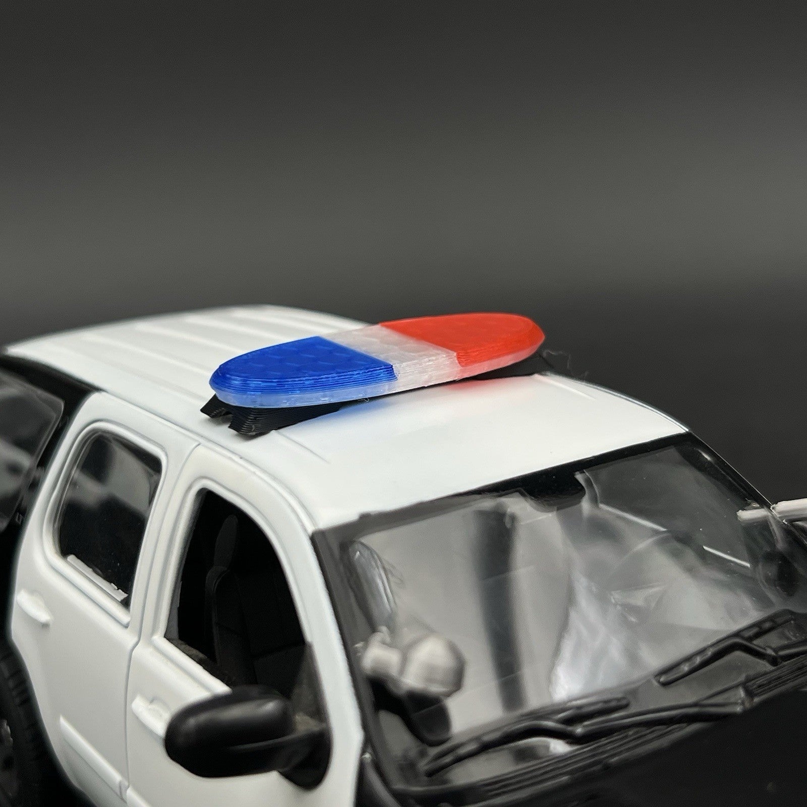 1/24 25 LED Ready Blue Red Federal Signal Arjent Lightbar Police Sheriff SUV10