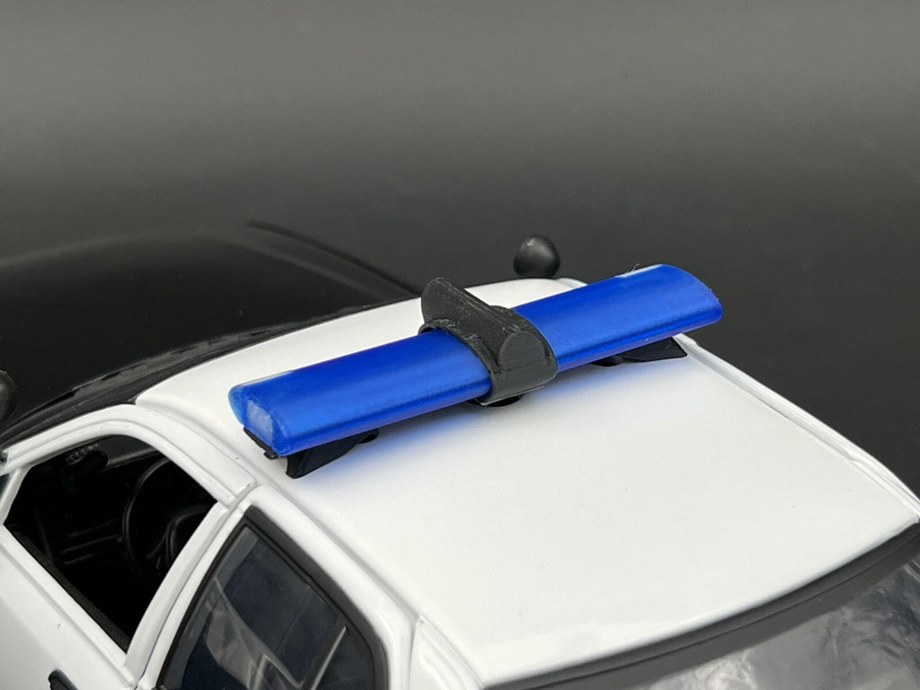 1/18 Scale Model Jetsonic Lightbar Blue Clear FHP Florida Highway Patrol Police 13