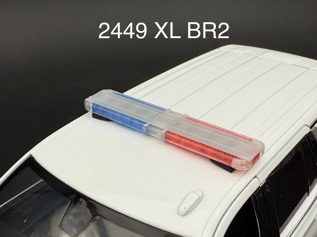 1/24 25 LED Ready Whelen Liberty II XL Blue Red Tahoe Police Lightbar 2449XLBR20