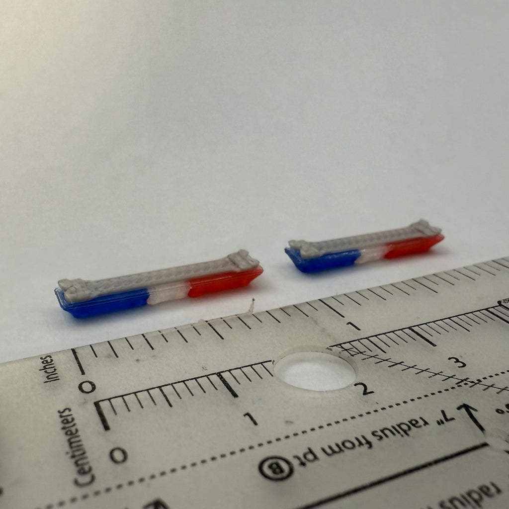 2 Pack 1/64 Code 3 LP6000 Clear + Blue Red Lightbar Greenlight Police Fire SUV3