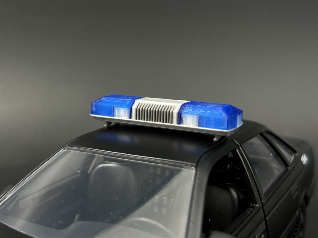 1/24 1/25 Blue Smith Wesson 8780 8880 8980 Lightbar Police Sheriff Fire6
