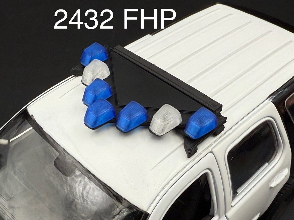 1/24 LED Ready FHP Federal Vector Vision Lightbar Florida Highway Patrol Police0