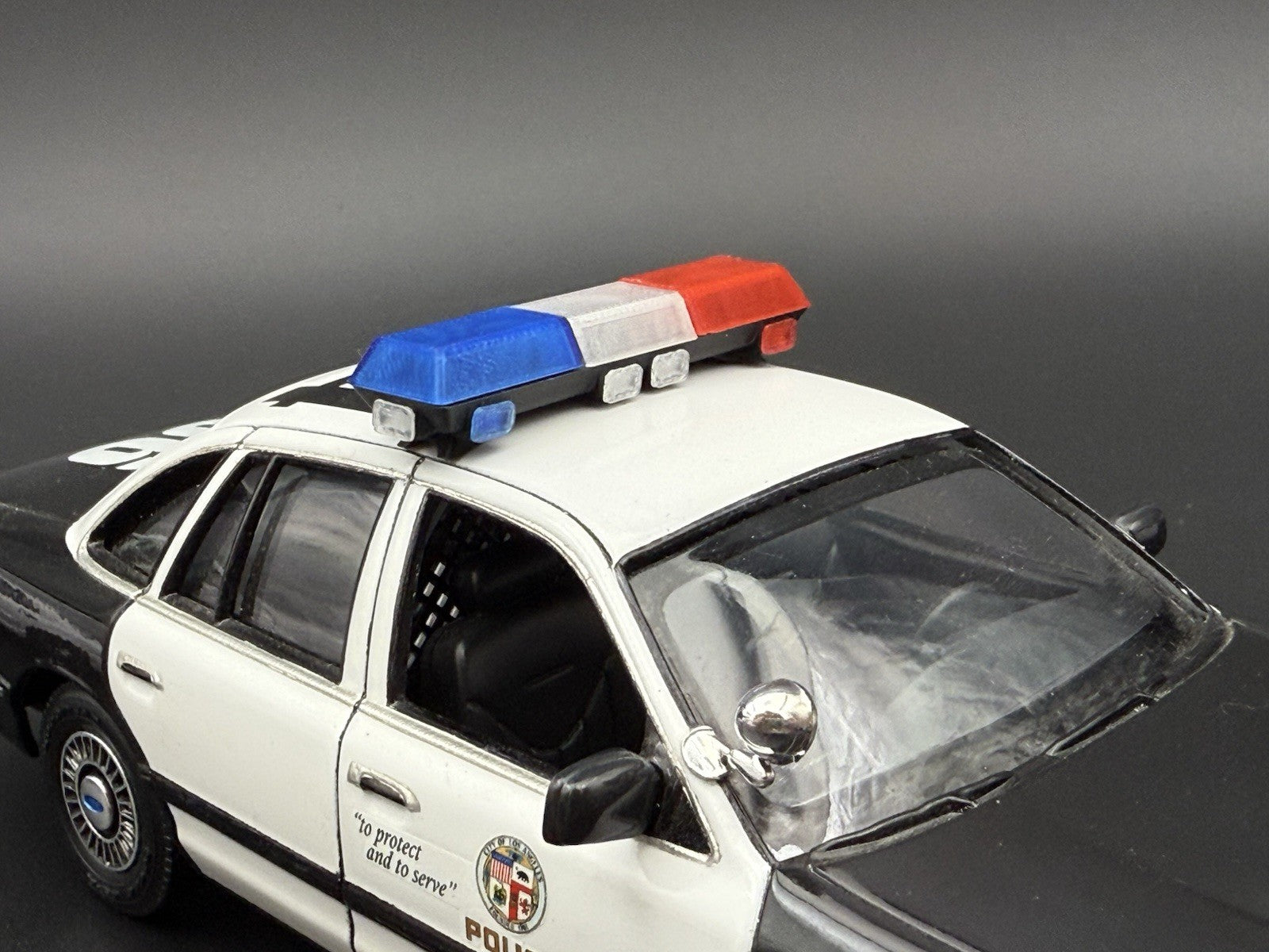 1/24 25 Scale Blue Red Clear Streethawk XL Lightbar Police 2464BRClearXL4