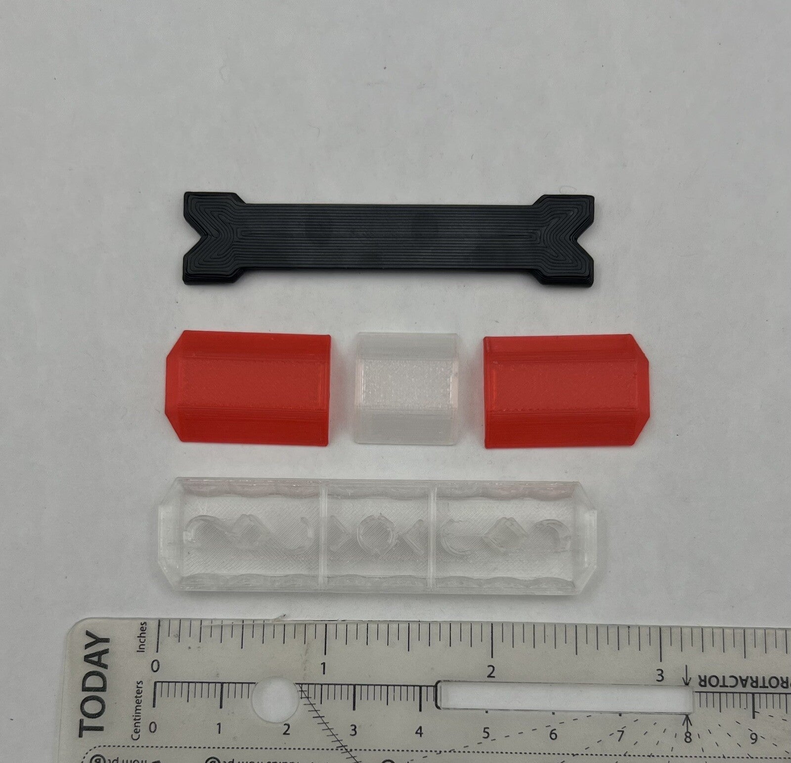 1/18 Scale Clear Red Code 3 MX7000 Lightbar W/ Internal Lens Police Sheriff Fire8