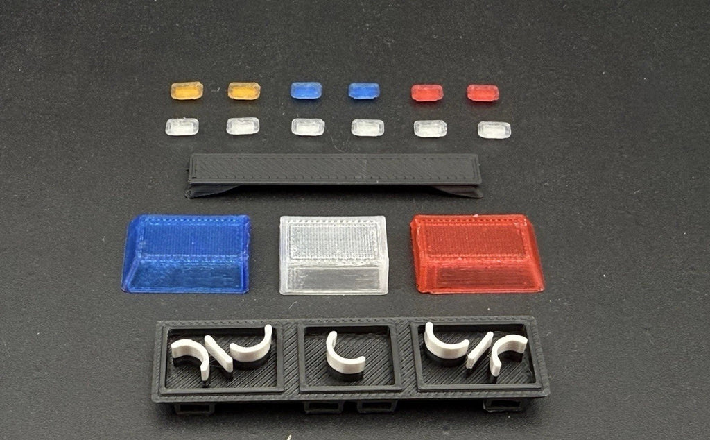 1/18 Scale Blue Red Clear Streethawk Lightbar Police 18591