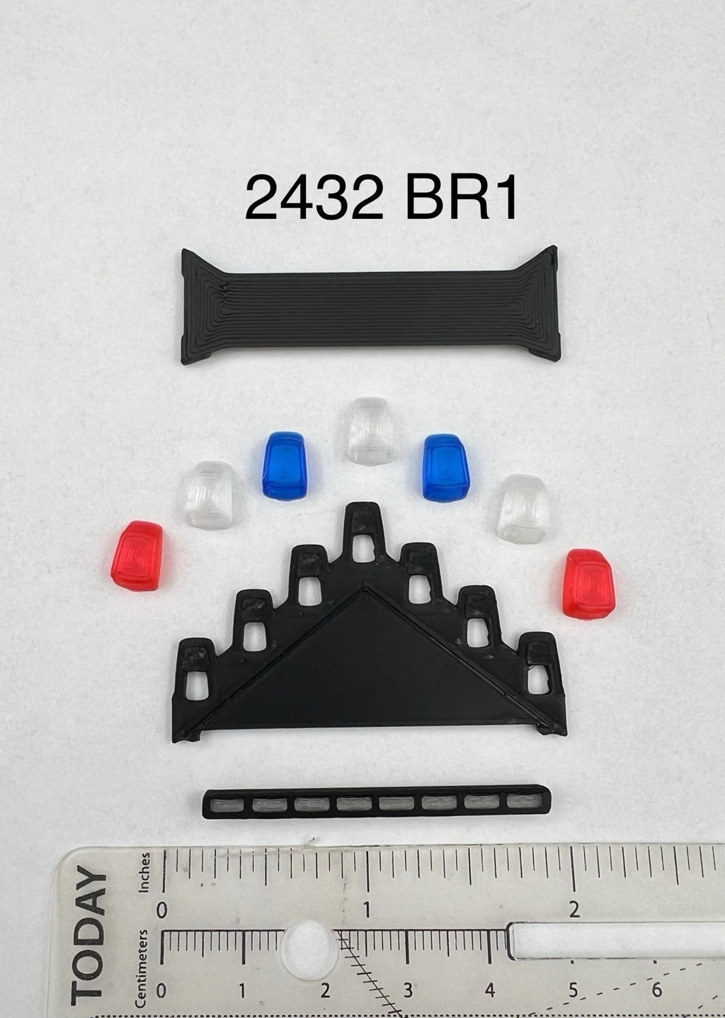 1/24 25 LED Ready Blue Red Federal Signal Vector Vision Lightbar Police LVMPD1