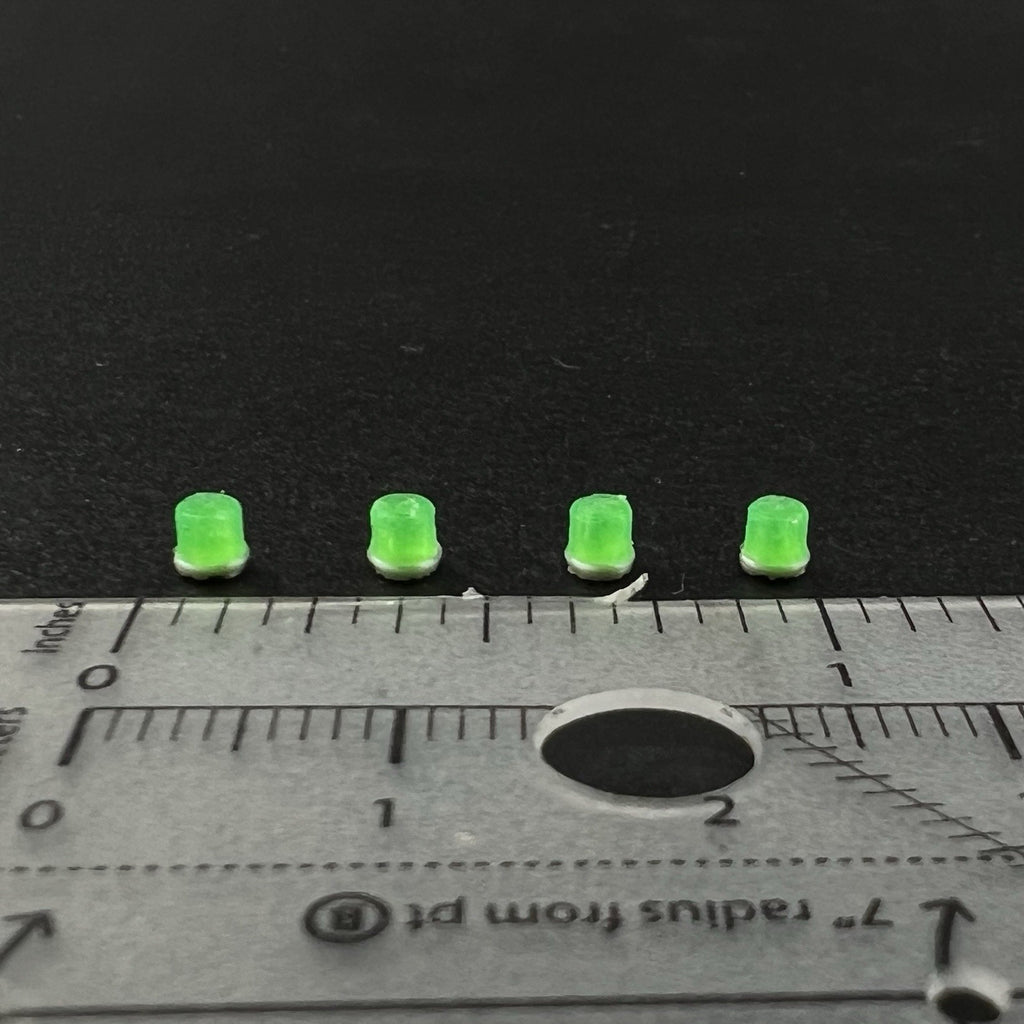 4 Pack 1/87 Vintage Green Beacon Strobe Lightbar Work Truck Fire Command Post2