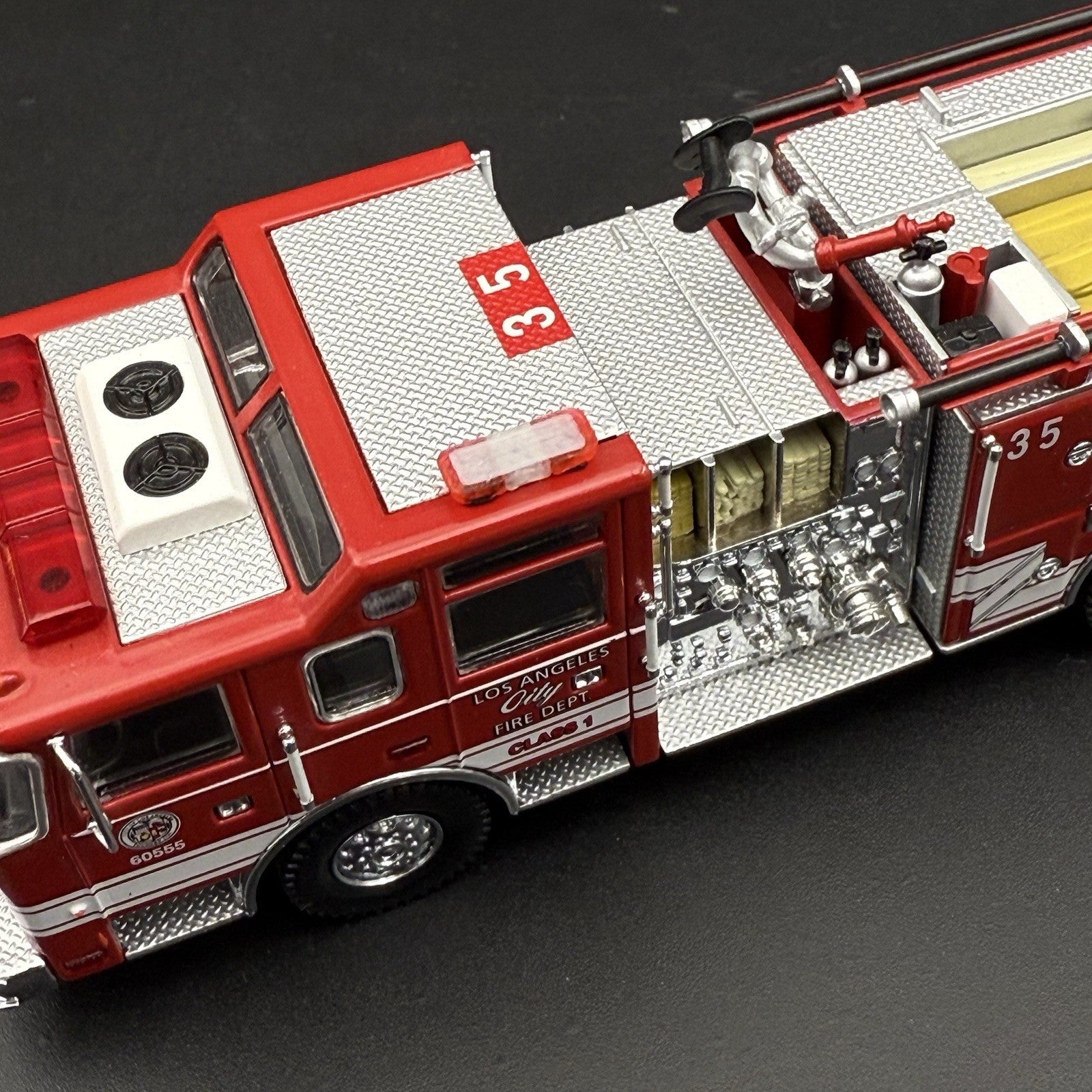 2 Pack 1/50 Mini Whelen Edge Red Clear Lightbar Gray Top Police Fire EMS 5012RCR7