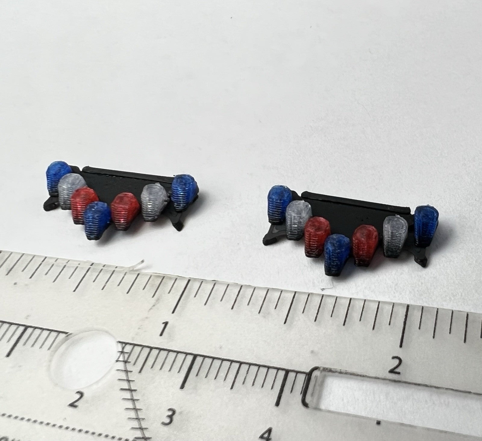 2 Pack 1/64 Blue Red Vector Vision Lightbar Police Sheriff Fire State Patrol13