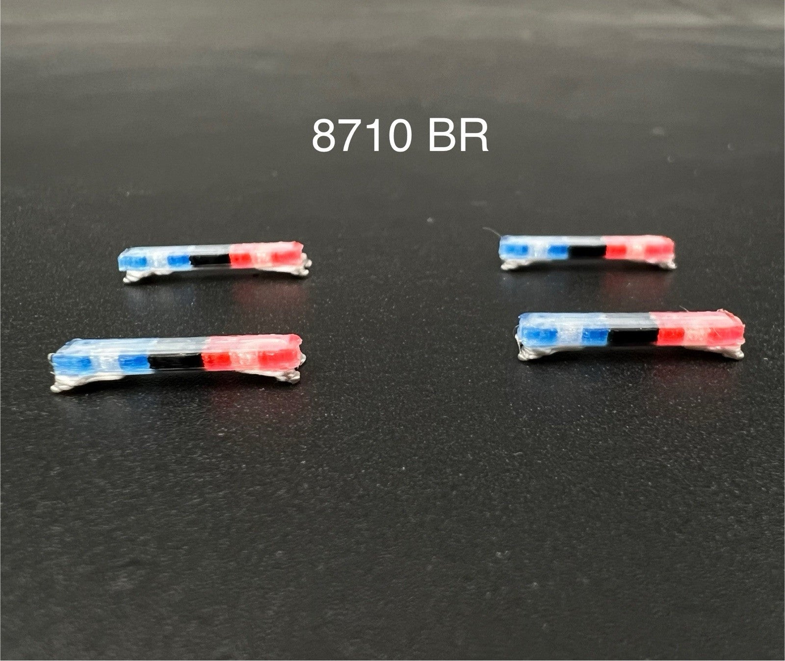 4 Pack 1/87 HO Edge Lightbar Blue Red Police Sheriff Highway Patrol SUV Car0