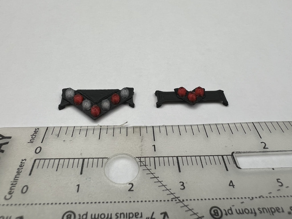 2 Pack 1/64 NYPD Red Federal Signal Vision SLR Lightbar Greenlight Police Car17