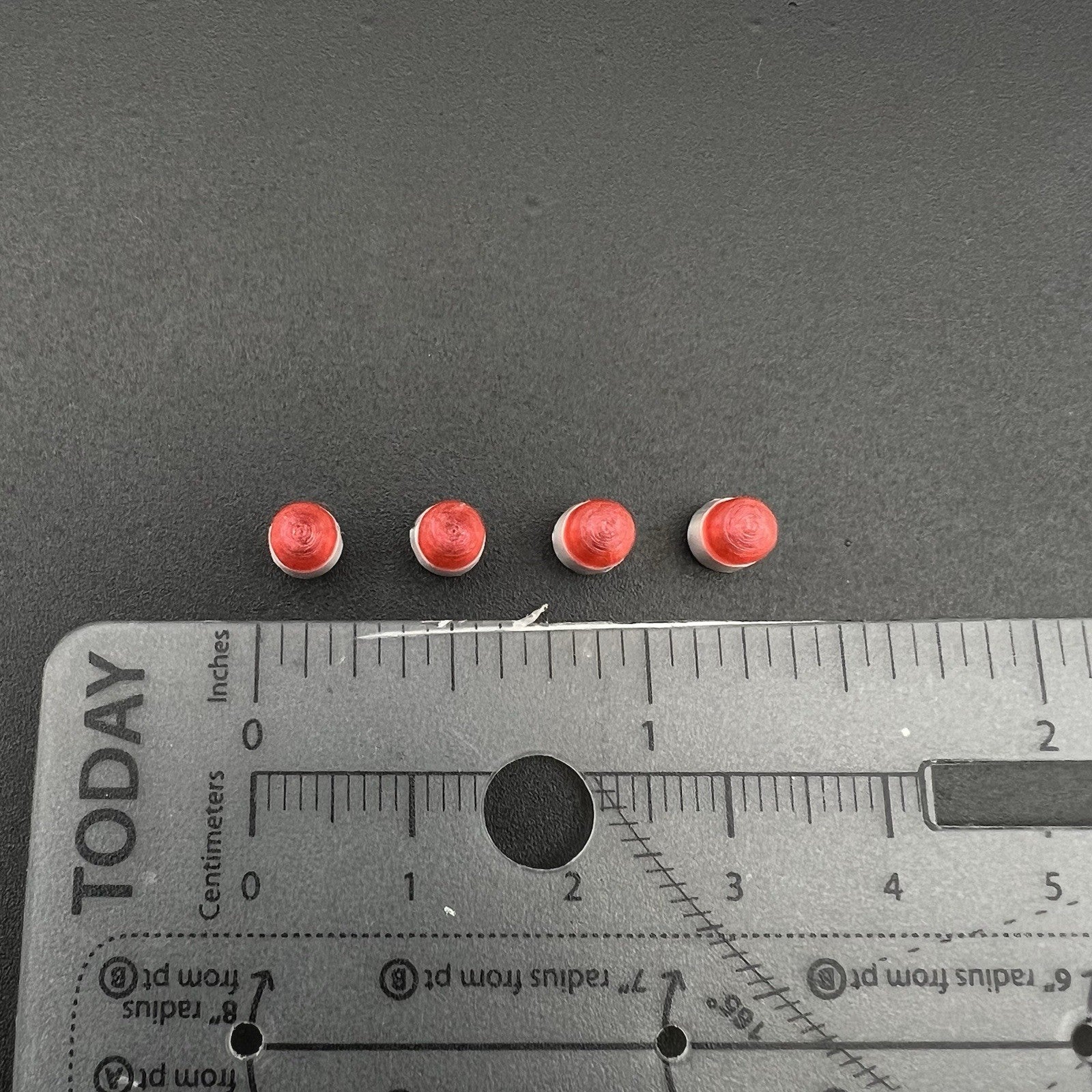4 Pack 1/50 Vintage Red Beacon Ray Lightbar Police Sheriff State Patrol Fire EMS8