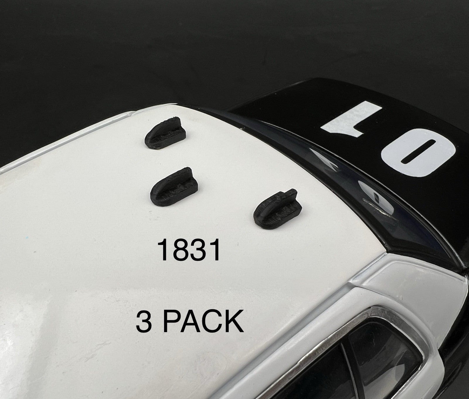 3 Pack 1/18 Shark Fin Antenna LAPD Style Los Angeles Police GPS Data Fire EMS0