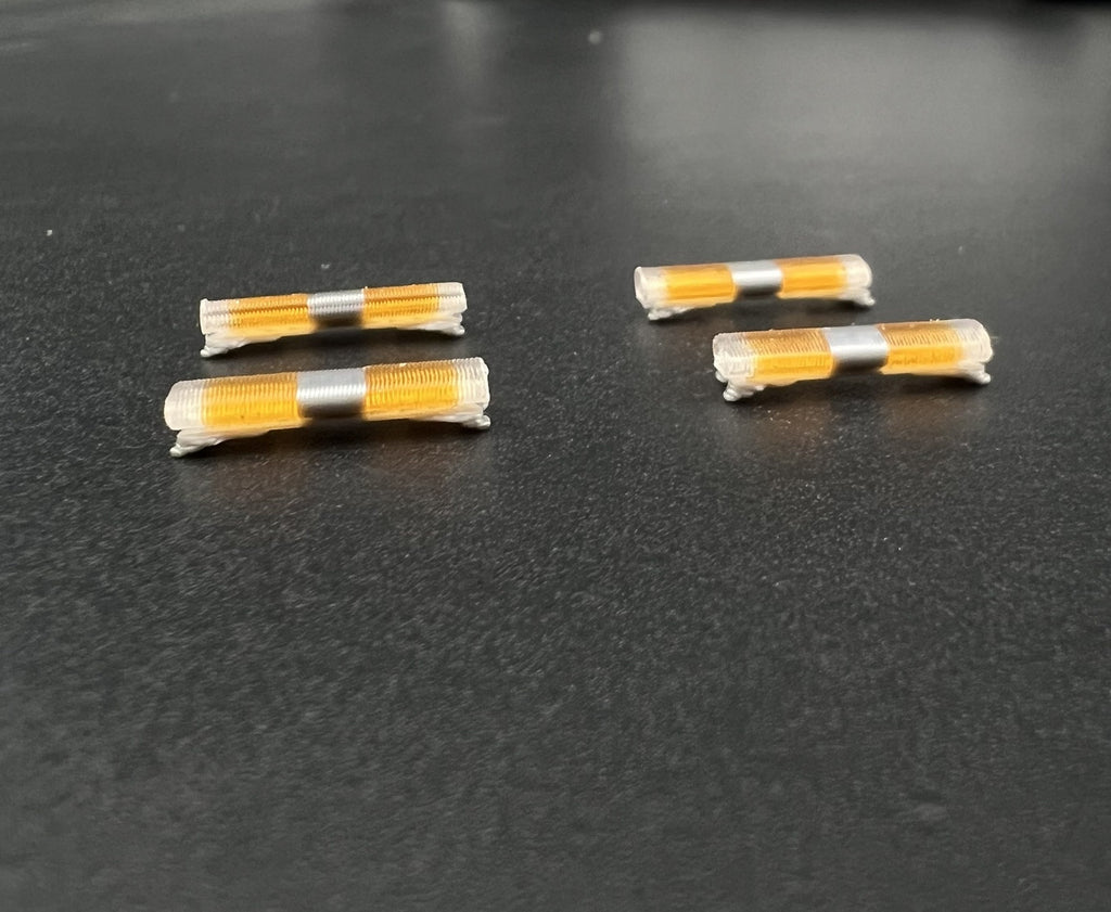 4 Pack 1/87 Amber Federal Signal Aerodynic Lightbar Work Truck Tow Security3