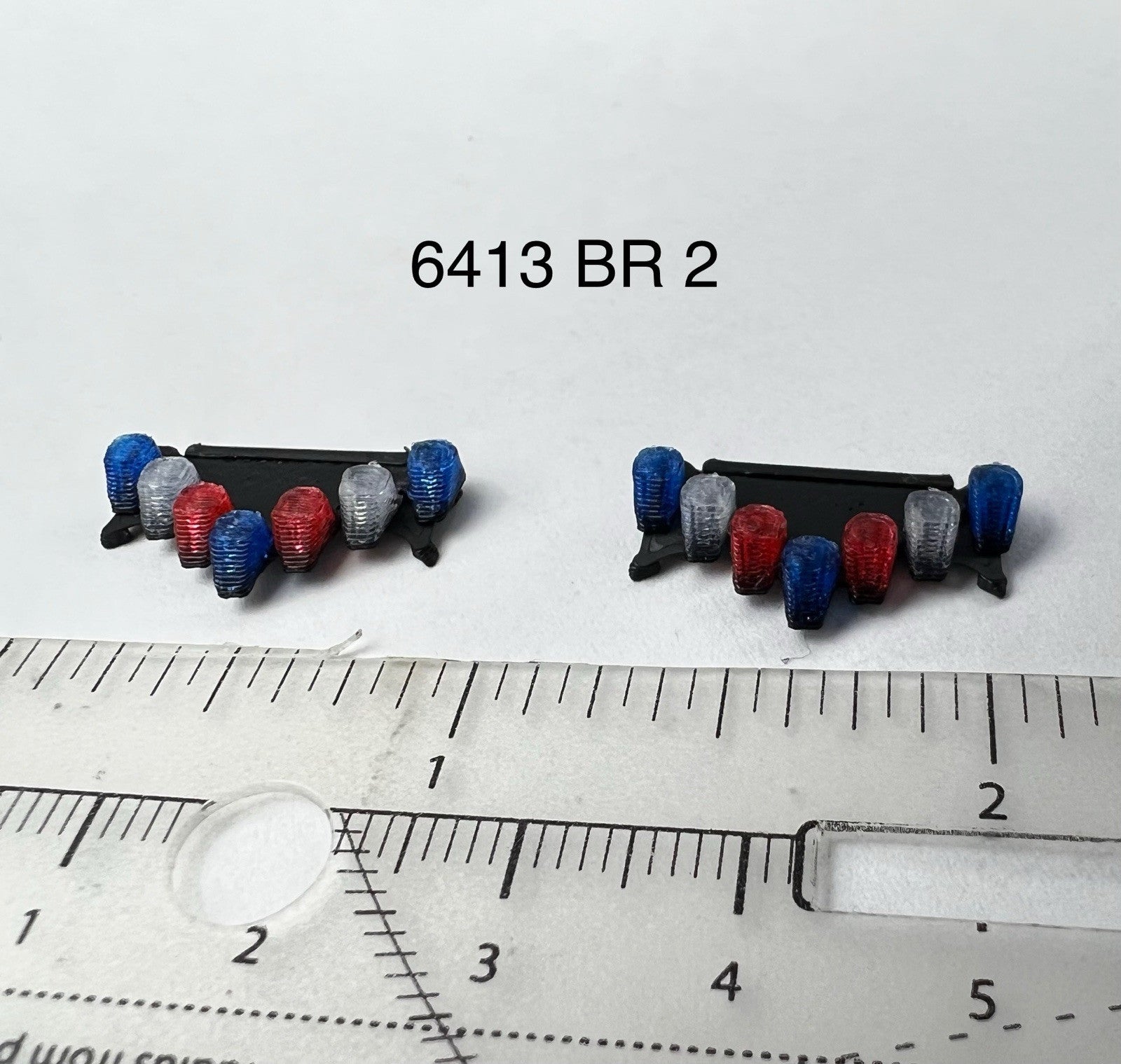2 Pack 1/64 Blue Red Vector Vision Lightbar Police Sheriff Fire State Patrol0