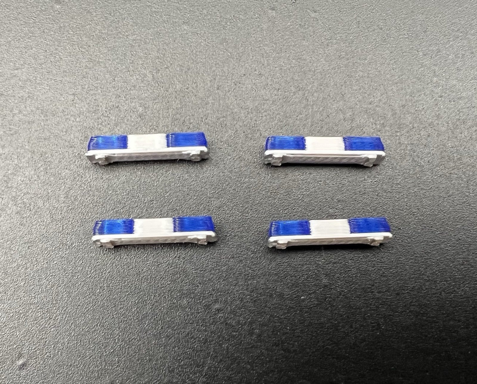 4 Pack 1/87 HO Blue Twinsonic Lightbar Police Sheriff State Highway Patrol3