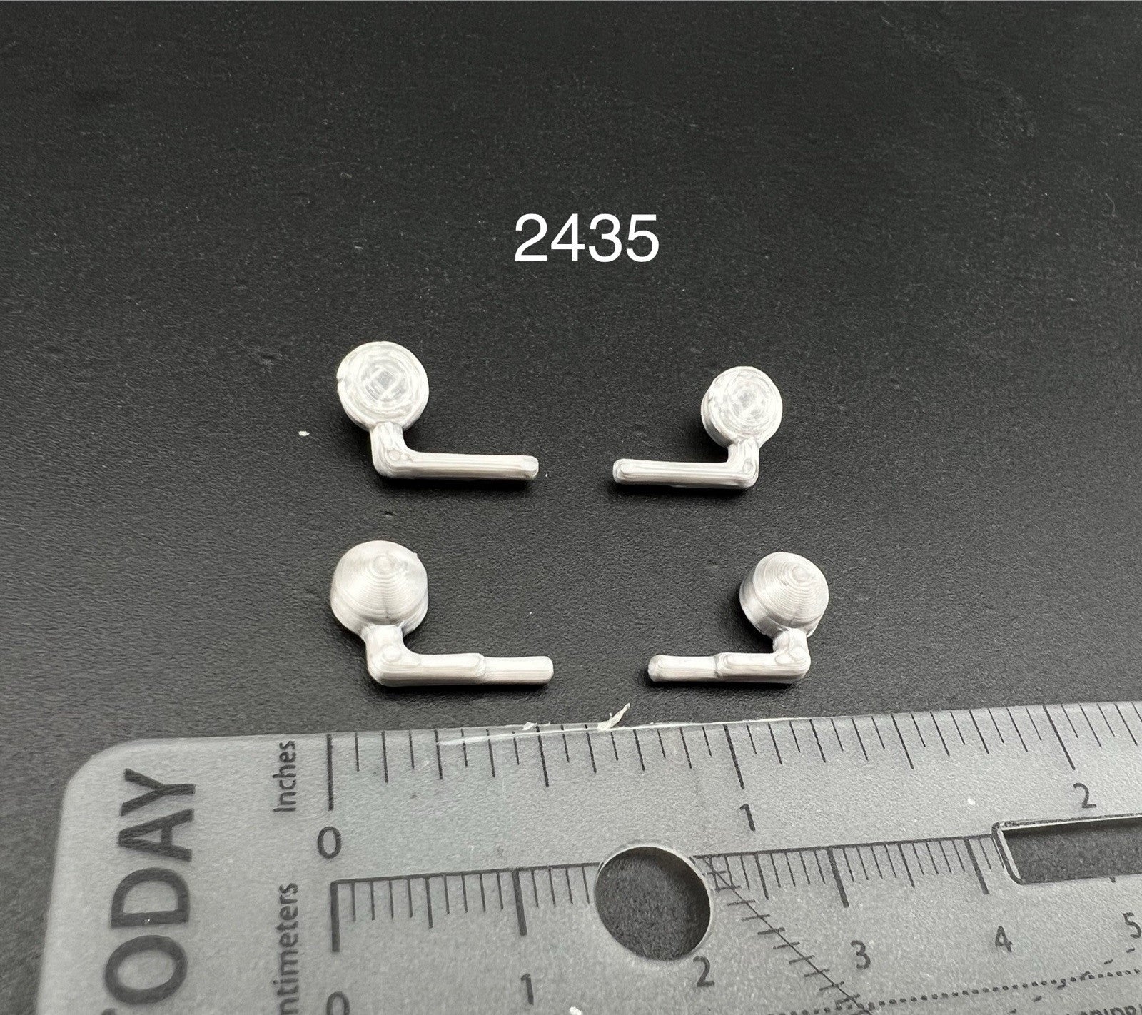 4 Pack 1/24 25 Silver Spotlights For Police Car SUV Fire EMS Sheriff0