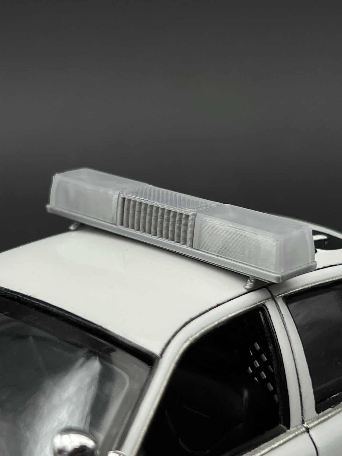 1/24 25 Clear Federal Signal Twinsonic Lightbar Police Sheriff Highway Patrol6