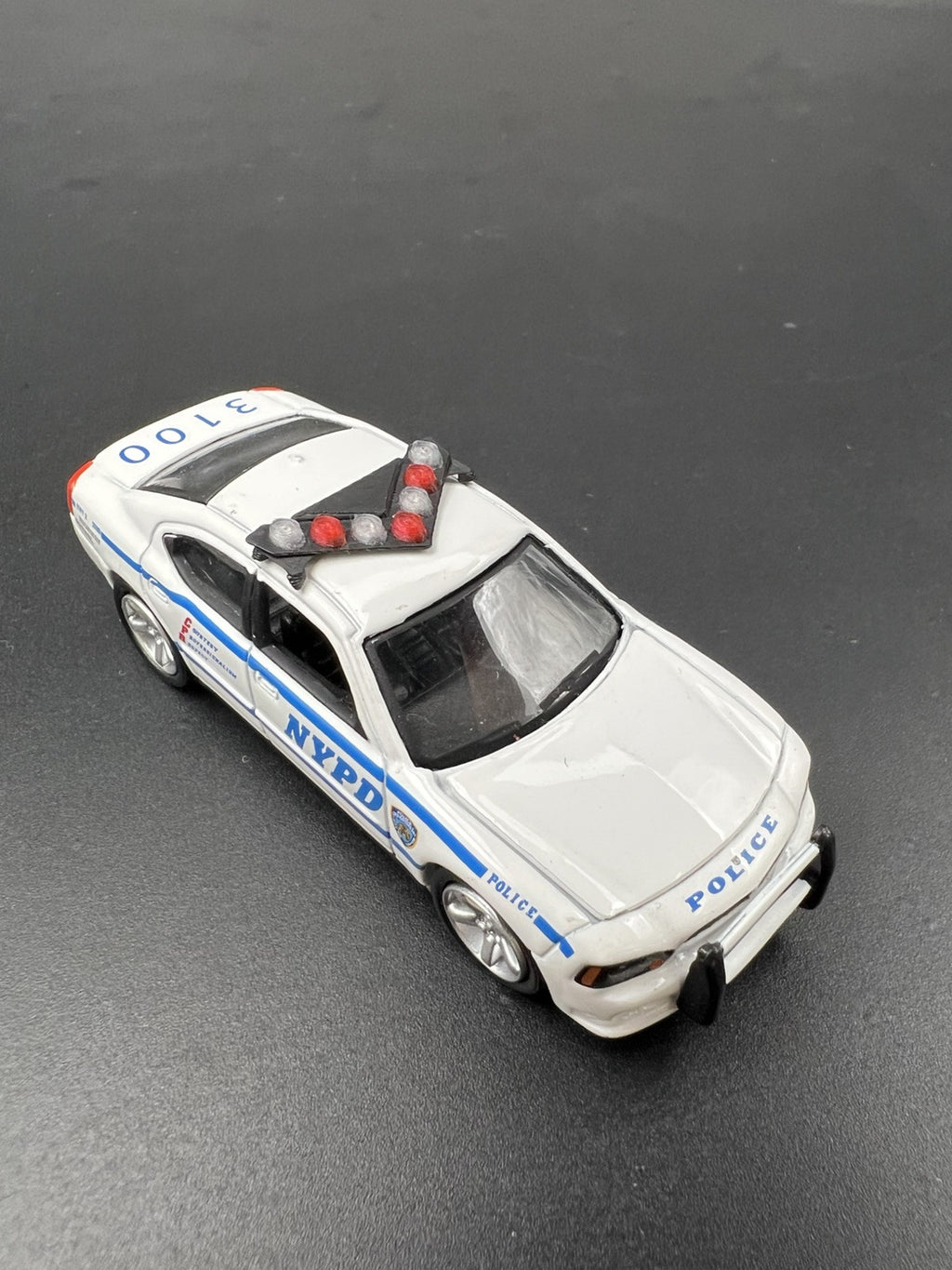 2 Pack 1/64 NYPD Red Federal Signal Vision SLR Lightbar Greenlight Police Car11