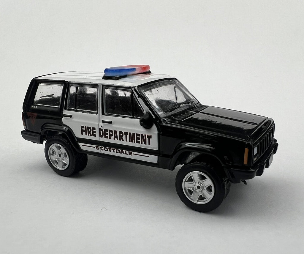 2 Pack 1/64 Blue Red Federal Signal Arjent Lightbar Greenlight Police Car5