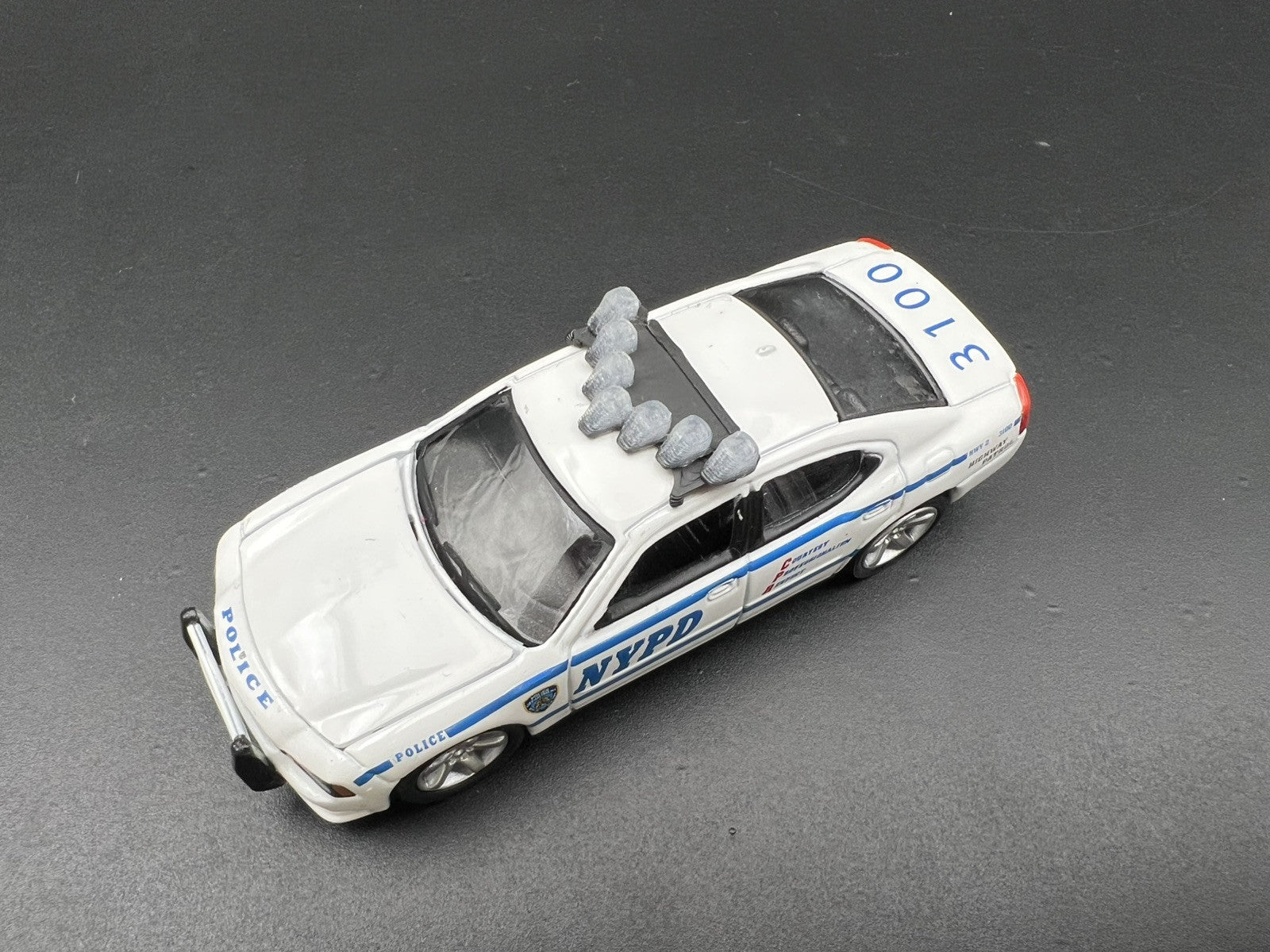 2 Pack 1/64 Federal Signal Old Vector Vision Lightbar For Greenlight Police Cars1