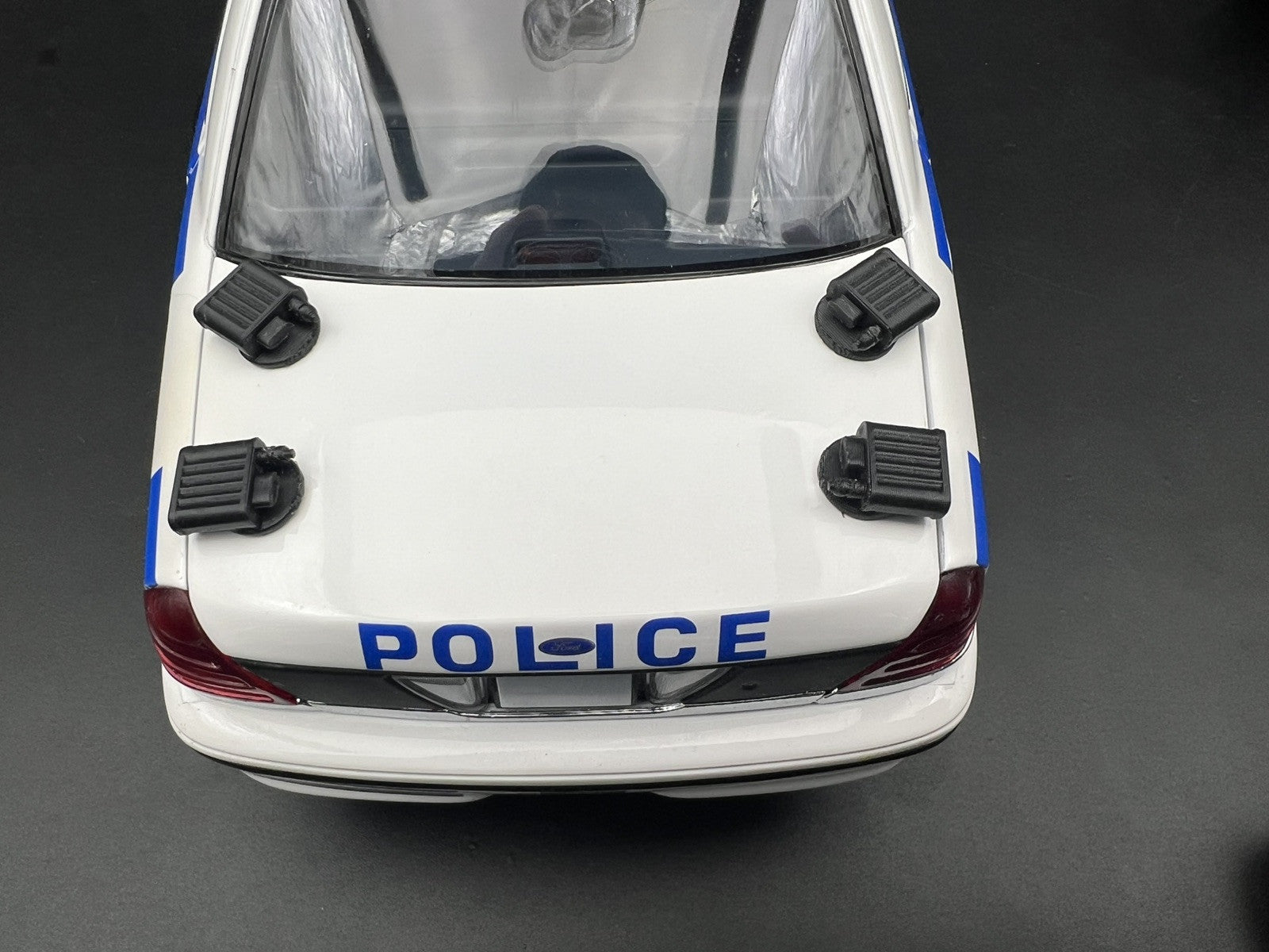 4 Pack 1/18 ALPR License Plate Reader Scanner Police Car SUV Lightbar Sheriff1