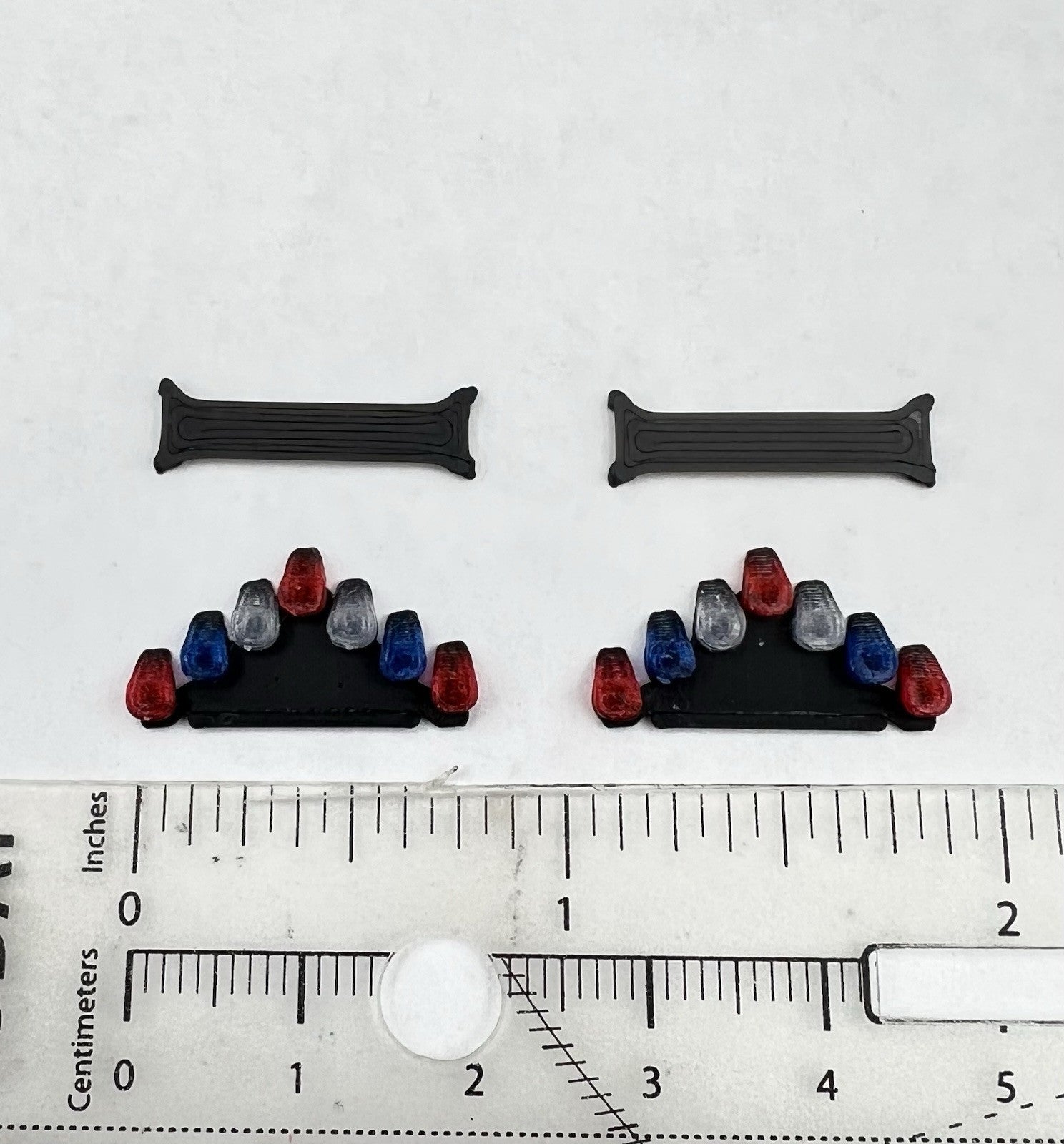 2-Pack 1/64 Scale Blue Red Vector Lightbar California Highway Patrol 6413 CHP1