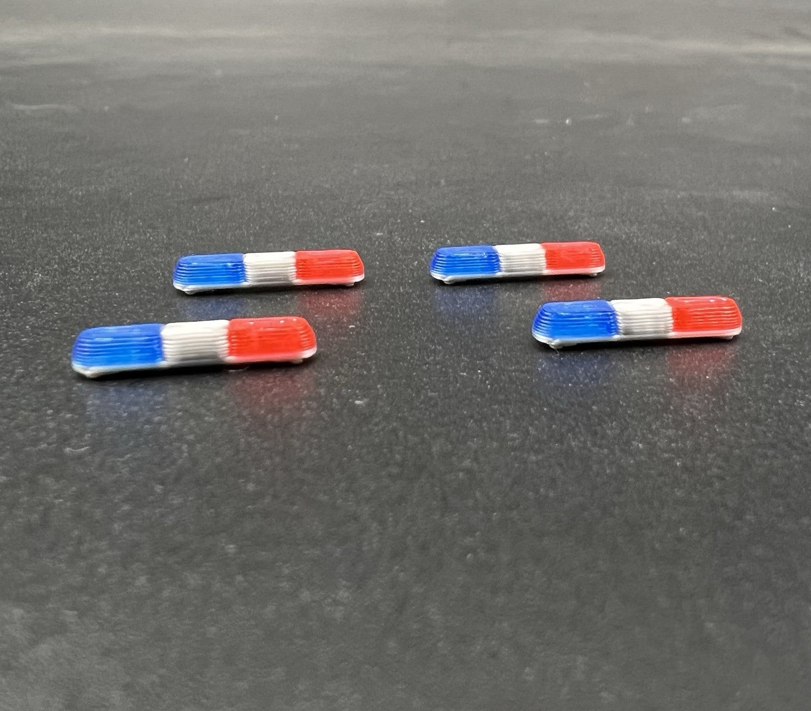 4 Pack 1/87 HO Blue Red 8000 80H 90H Lightbar Police Sheriff Highway Patrol4