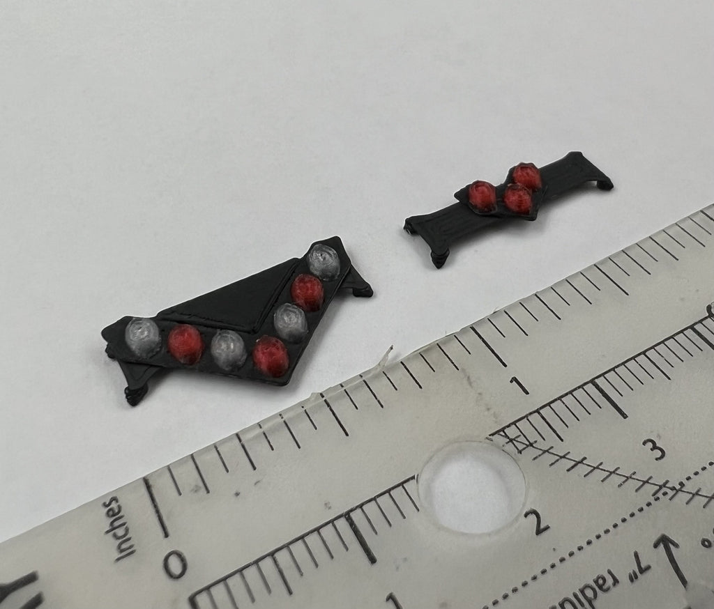 2 Pack 1/64 NYPD Red Federal Signal Vision SLR Lightbar Greenlight Police Car18