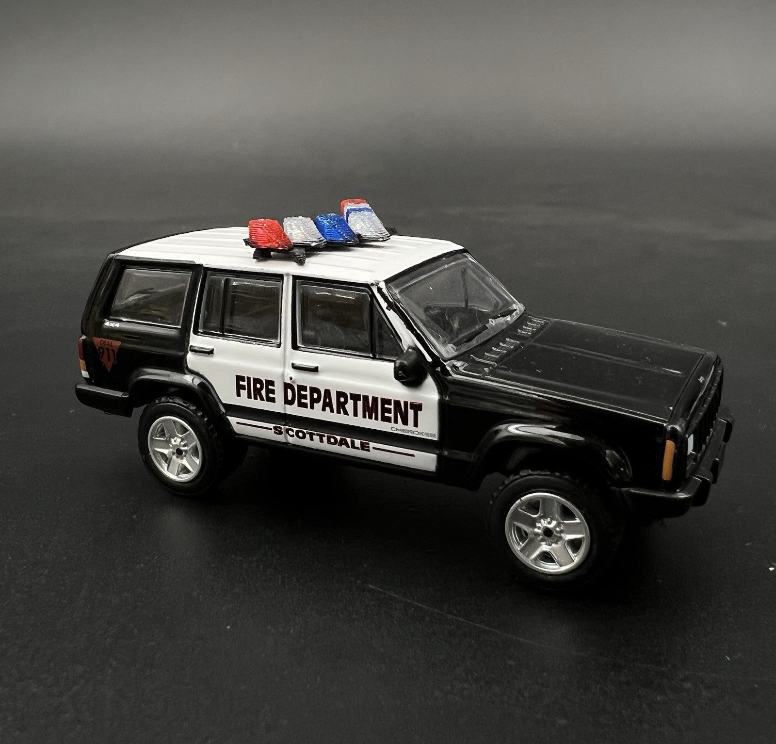 2 Pack 1/64 Blue Red Vector Vision Lightbar Las Vegas Metro Police LVMPD Style2