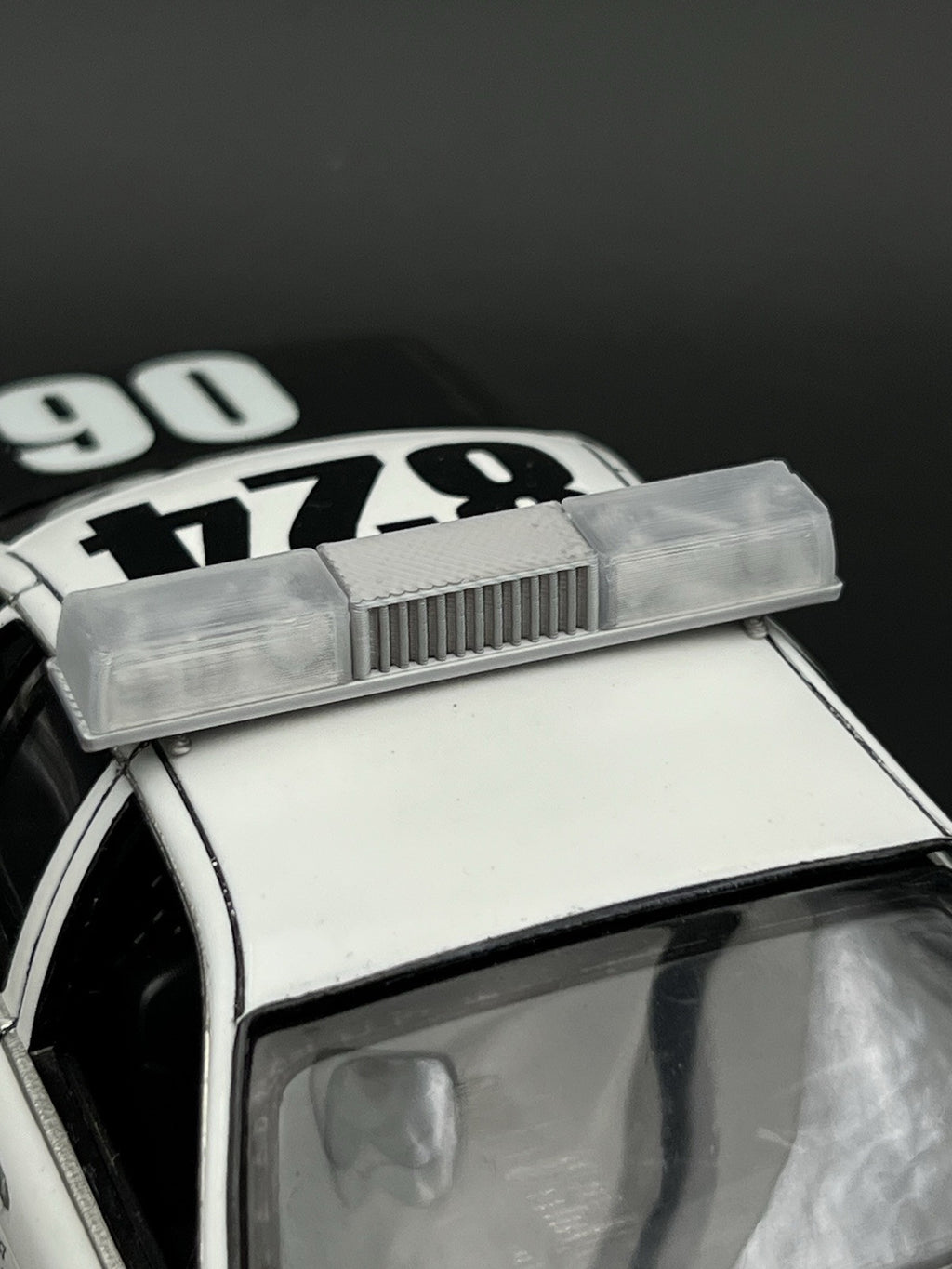 1/24 25 Clear Federal Signal Twinsonic Lightbar Police Sheriff Highway Patrol3