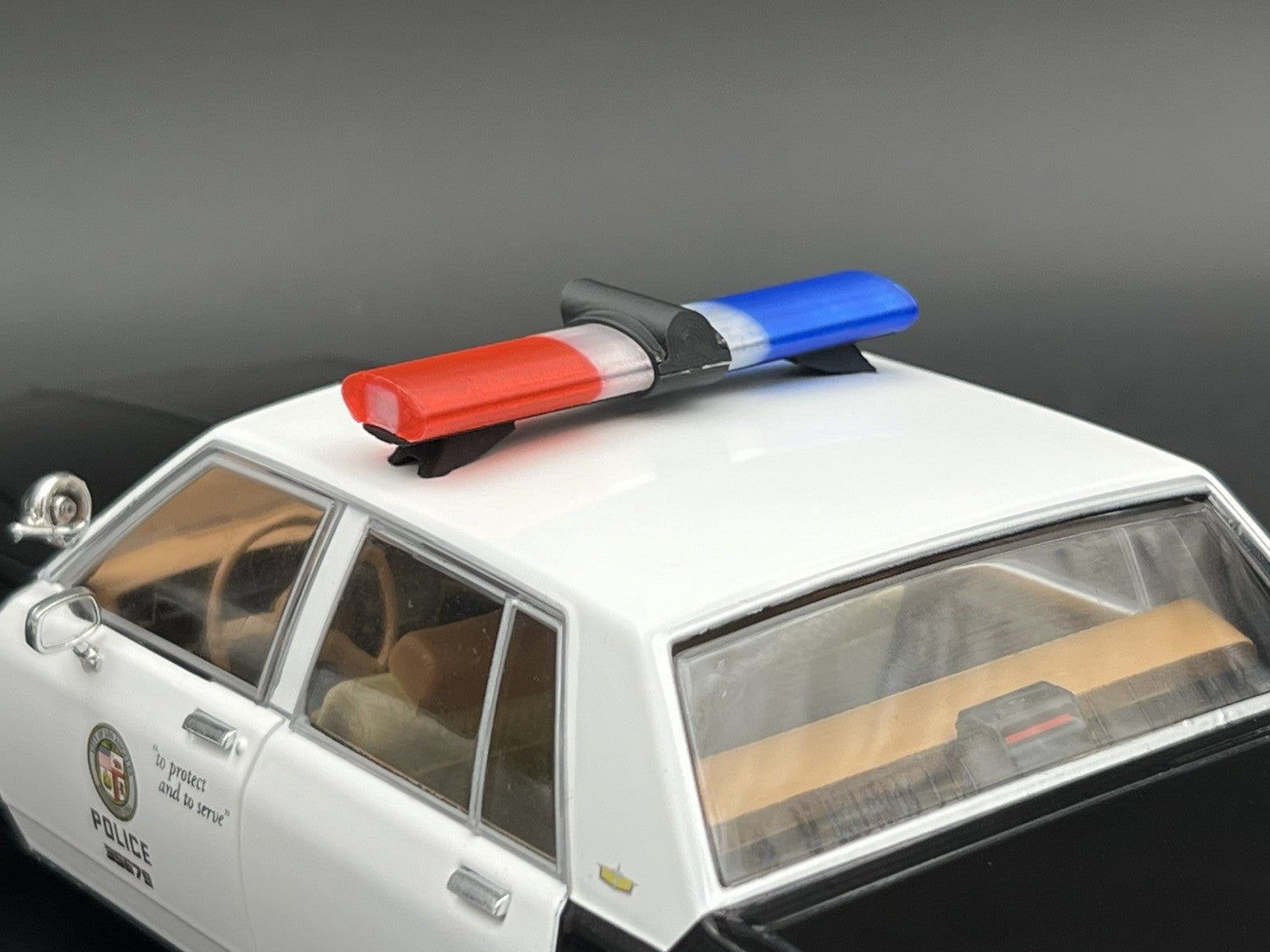 1/18 LED Ready Jetsonic Lightbar Blue Clear Red Police Sheriff Highway Patrol11
