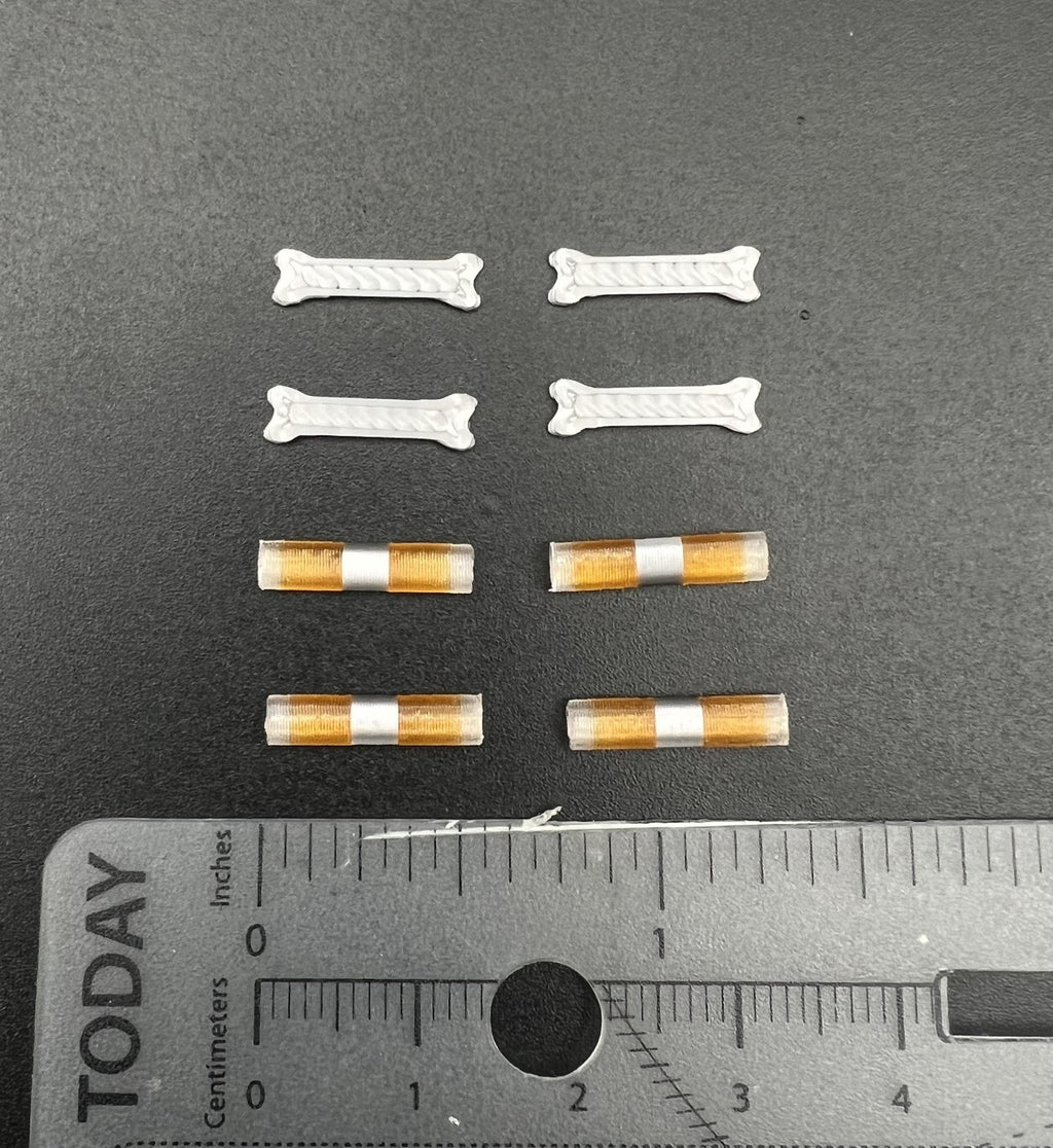 4 Pack 1/87 Amber Federal Signal Aerodynic Lightbar Work Truck Tow Security1