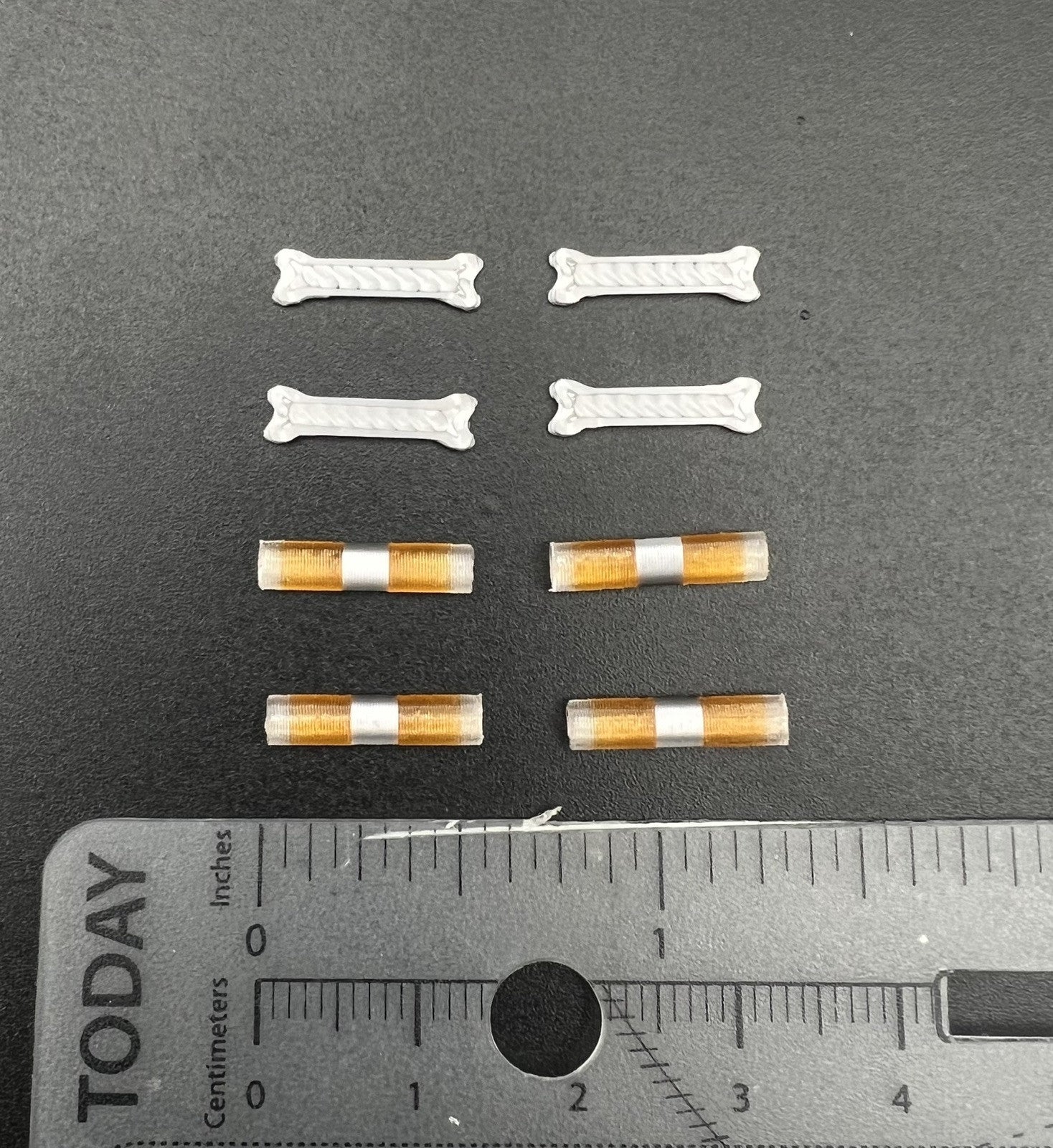 4 Pack 1/87 Amber Federal Signal Aerodynic Lightbar Work Truck Tow Security1