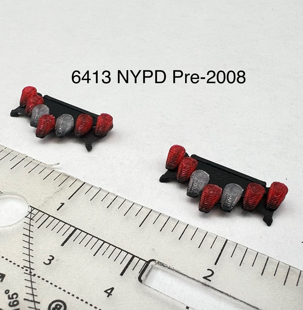 2 Pack 1/64 Red Vector Vision Lightbar Pre 2008 NYPD New York Police Sheriff0