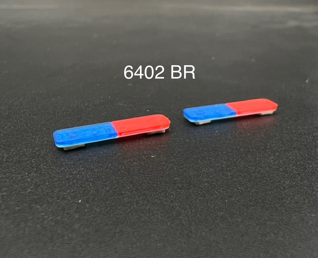 2 Pack 1/64 Blue Red LED Style Whelen Lightbar Greenlight Police Fire Ambulance0