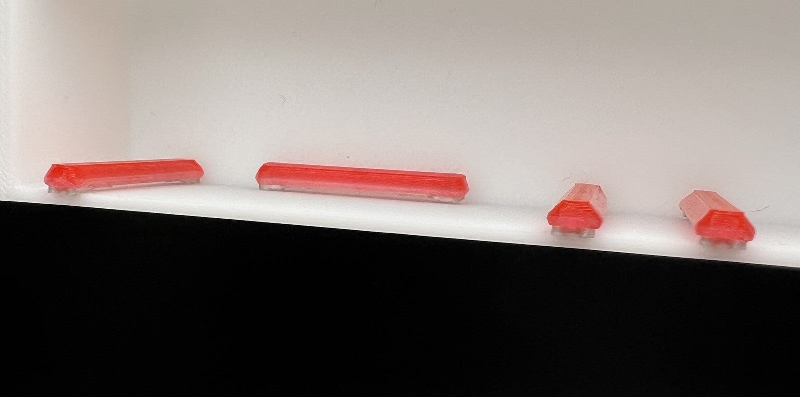 4 Pack 1/87 HO Scale Red Long Code 3 MX7000 Lightbar Police Fire Truck Ambulance4