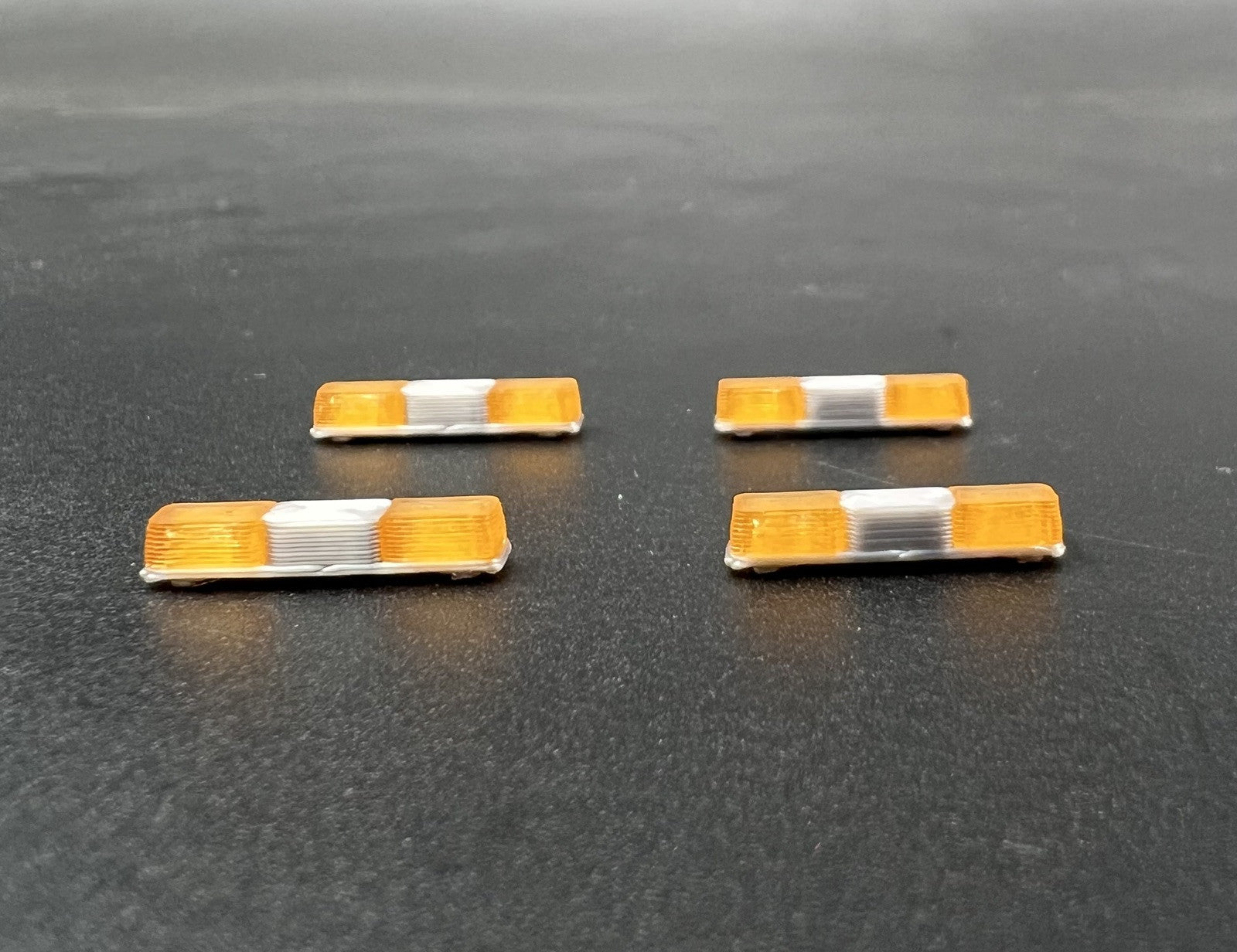 4 Pack 1/87 HO Amber Twinsonic Lightbar Work Truck Tow Security Construction3