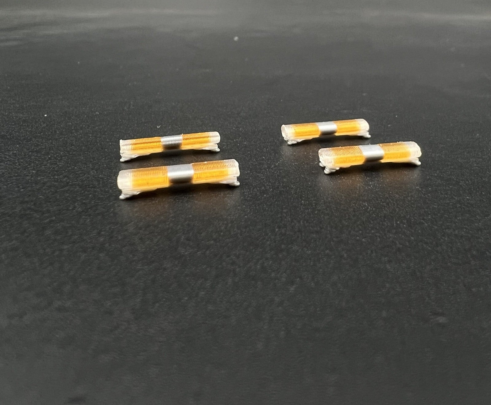 4 Pack 1/87 Amber Federal Signal Aerodynic Lightbar Work Truck Tow Security4