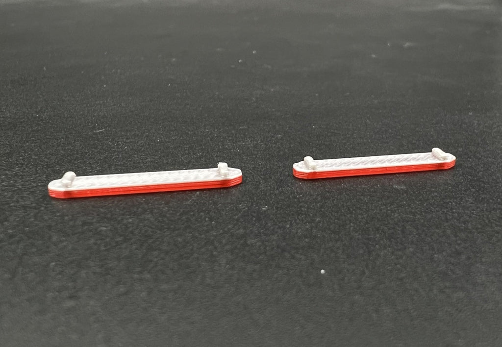 2 Pack 1/64 Red LED Style Narrow Lightbar Greenlight Fire EMS Ambulance SUV2