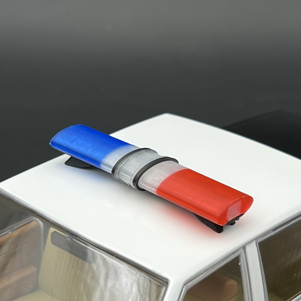 1/18 LED Ready Jetstrobe Jetstream Lightbar Blue Clear Red State Police Sheriff1